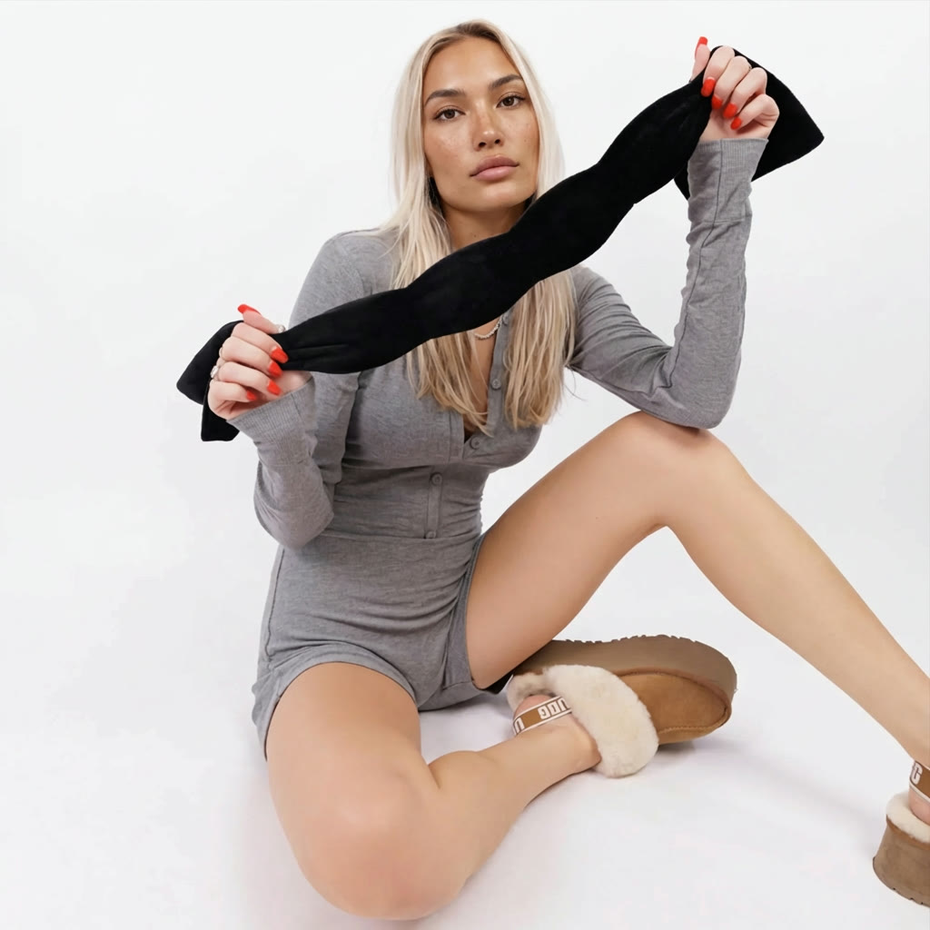 Woman sleeping peacefully with Dream Weight mask